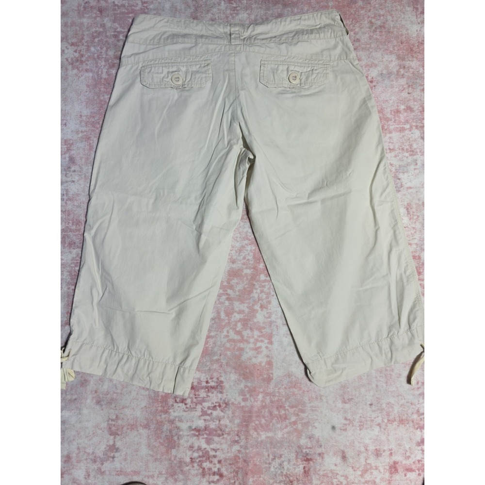 Nike Youth Girls Size M (8-10) Cream Beige Cotton Capri Crop Pants Drawstring... - Picture 8 of 9
